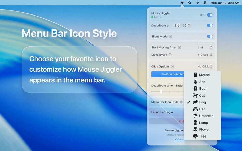 #6. Mouse Jiggler – Mouse Mover (macOS) 由: Bohdan Bilous