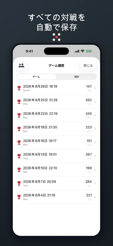 YatzySheet: サイコロ得点表 screenshot 2 of 4