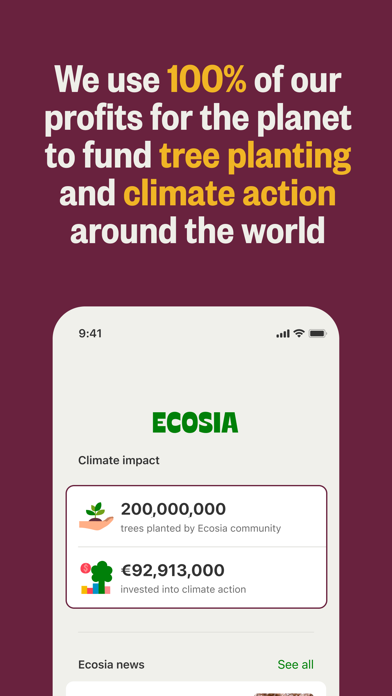 Ecosia screenshot 3