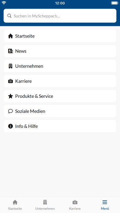 MyScheppach Screenshot