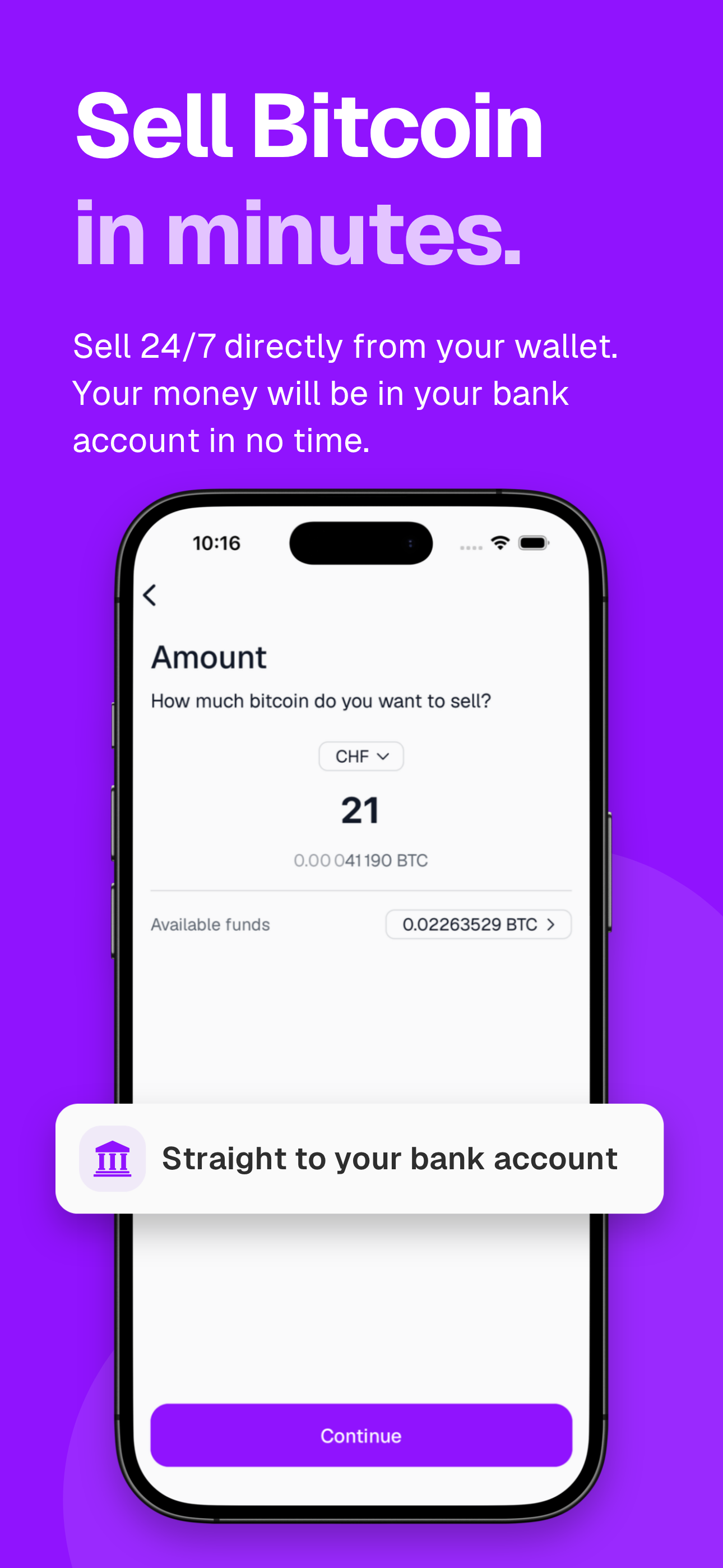 Pocket: Swiss Bitcoin Wallet screenshot 4
