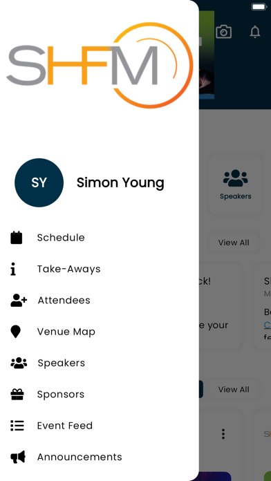 SHFM Conferences Screenshot
