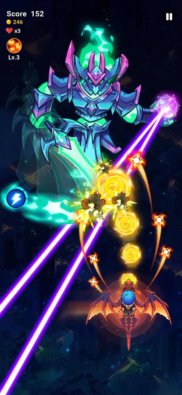 Dragon Wings: RPG Shoot 'em up Hack screenshot 11 - game app interface