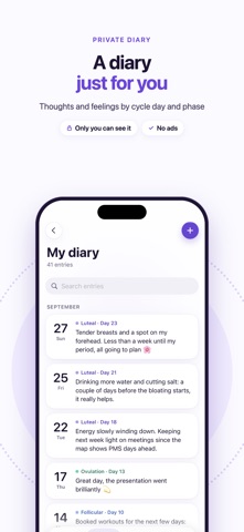 Sansa: Menstrual Calendar Screenshot 7 of 7