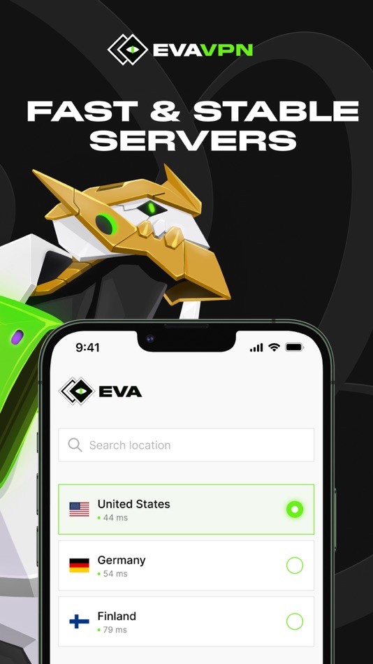 #2. EVA VPN - Fast VPN Proxy (iOS) 由: VDSoft Development Korlatolt Felelossegu Tarsasag