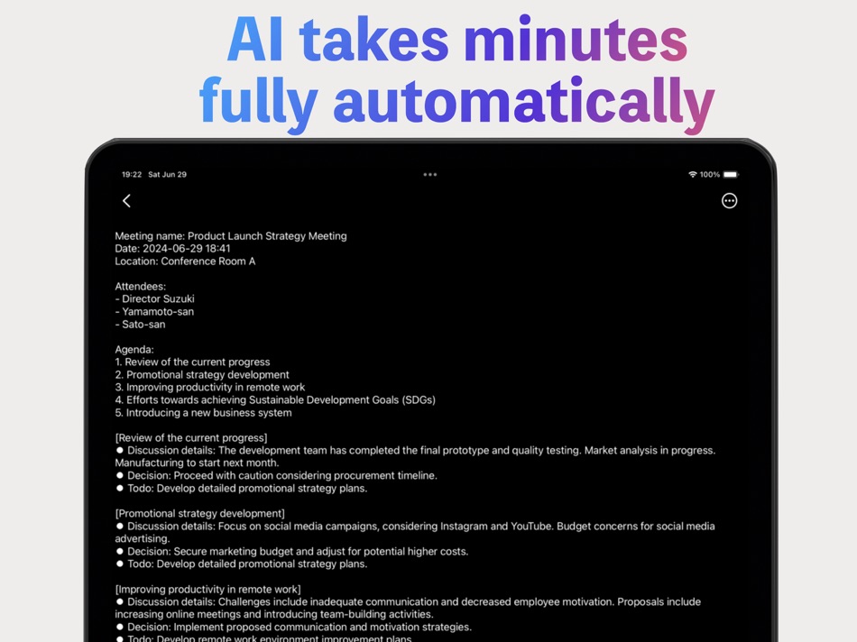 #3. Minutes.AI (iOS) 由: Yu Adachi