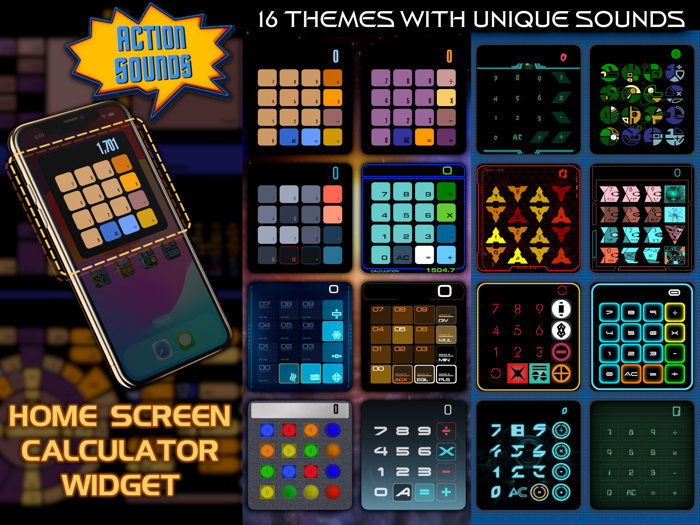 Sci-Fi Calculator Widget