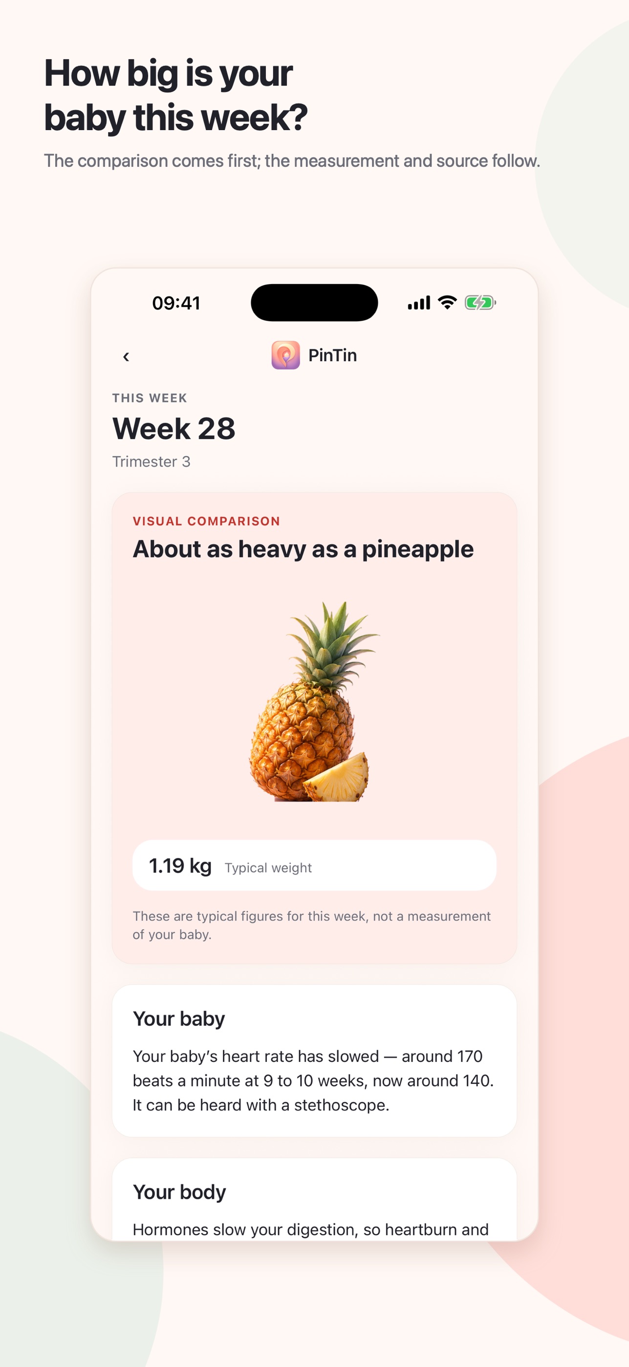 Screenshot 3 of PinTin: Pregnancy & Baby