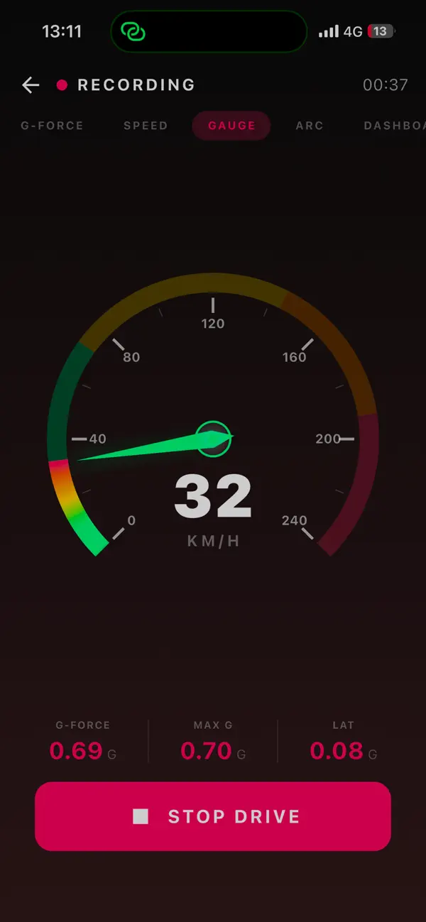 Screenshot #2 pour G-Force Meter Pro