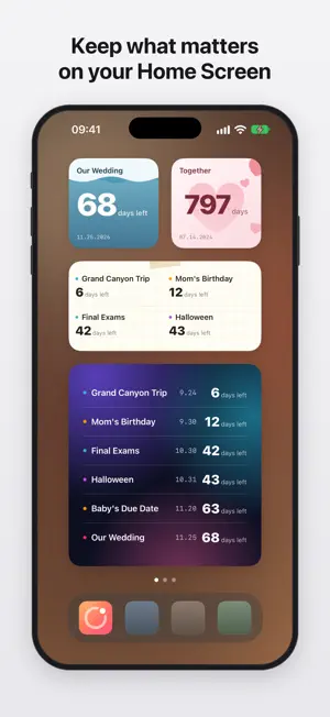 Timenest: Countdown Widgets screenshot 1