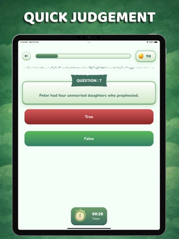 Bible Quiz Games. iPad screenshot