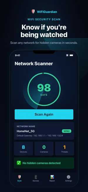 Hidden Cam Detector: WiFi Scan screenshot 1