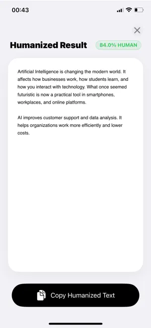 bypassgpt and humanizer screenshot 4