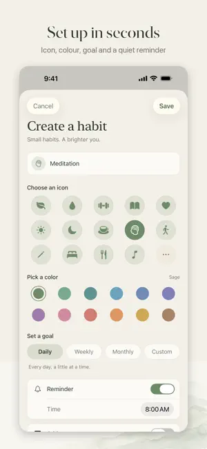 Habitue - Easy Habit Tracking screenshot 4
