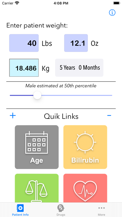Pedi QuikCalc 5 Screenshot