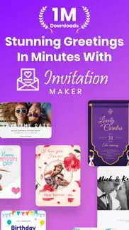 invitation maker - flyer maker iphone screenshot 1