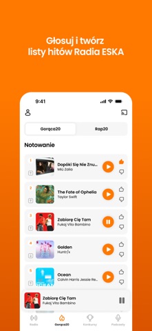 Radio ESKA – słuchaj online iPhone screenshot 3