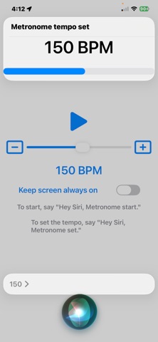 Handsfree Metronome screenshot