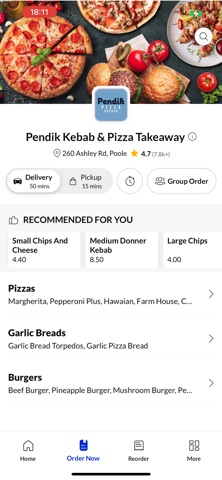 Pendik Kebab & Pizza Takeaway iPhone screenshot