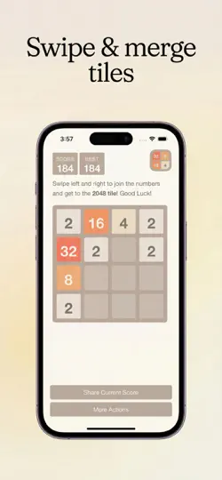 Скриншот 2048 - The Official Game на iPhone 1
