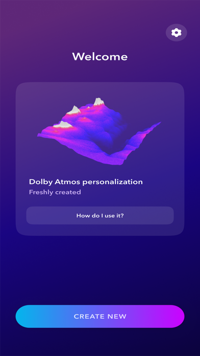 Dolby Personalization Screenshot