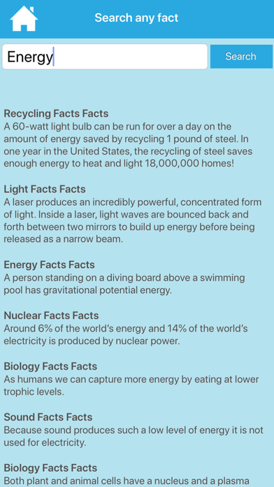 Cool & Fun Science Facts Screenshot
