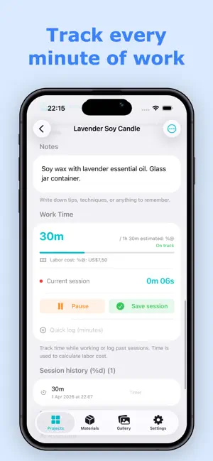 CraftTok - Craft Cost Tracker screenshot 3