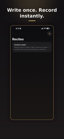 Reciteo screenshot