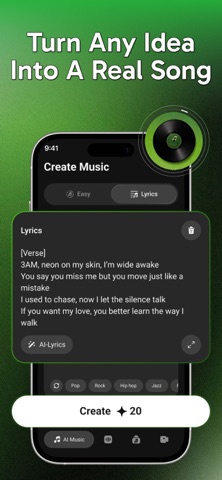Solify: AI Music Generator iPhone screenshot