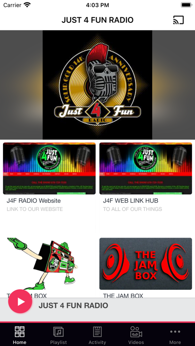 JUST 4 FUN RADIO Screenshot