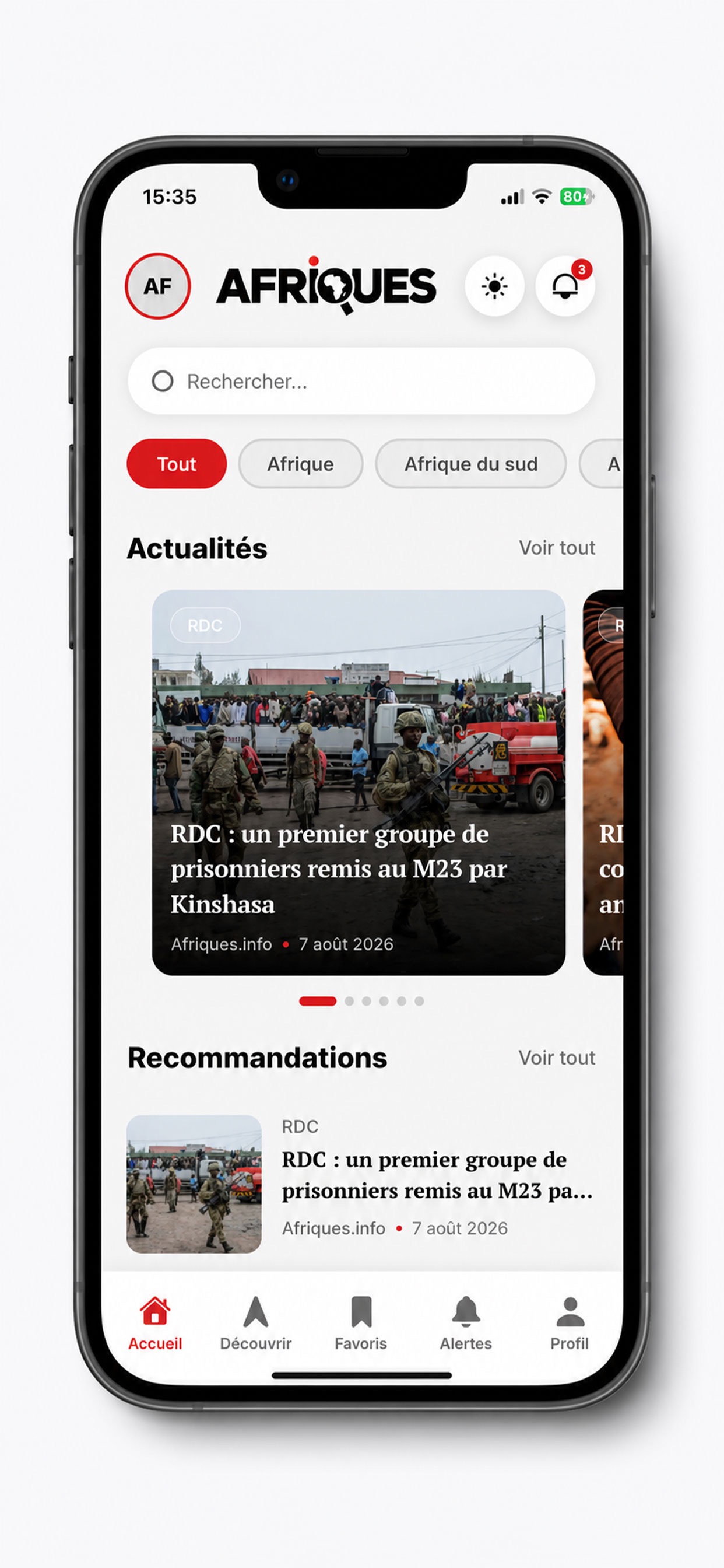 Screenshot 1 of Afriques