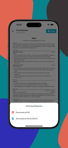 Makeresume: AI Resume Builder Screenshot 9 of 10
