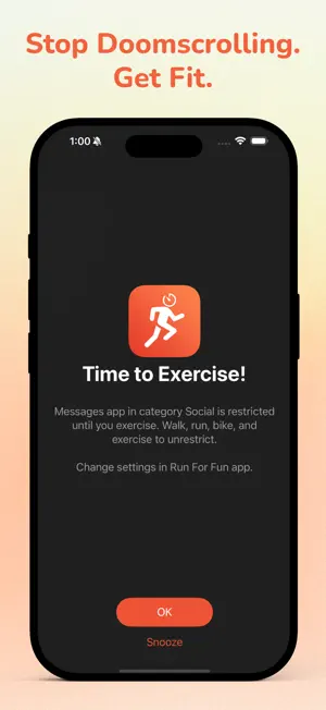 Run For Fun: Screen Time Focus screenshot 1