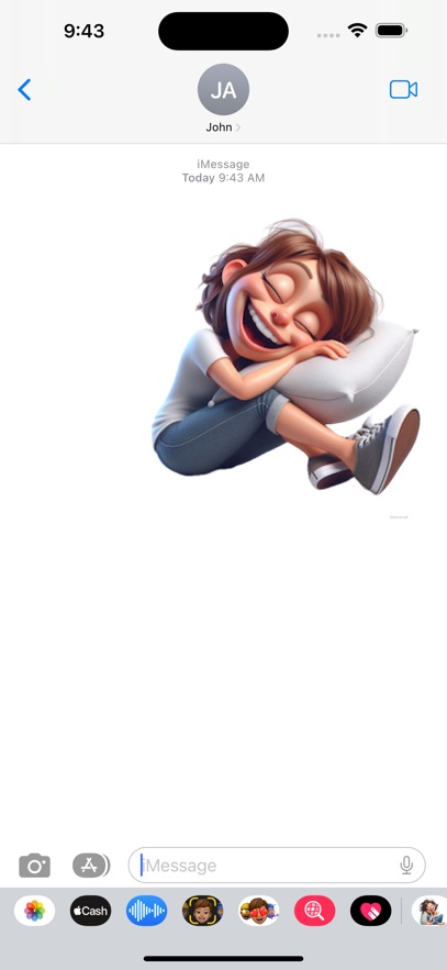 Woman Snooze Stickers