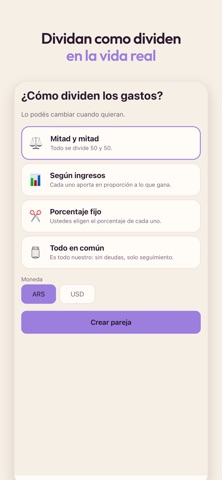 dupla - Finanzas en pareja iPhone screenshot 4