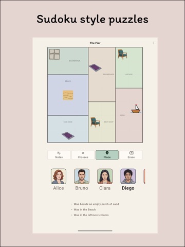 Murder Sudoku Logic Puzzles iPad screenshot