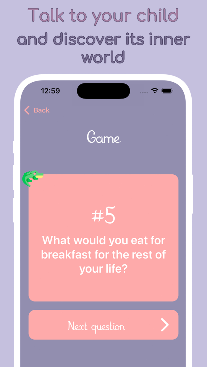 Ask Your Child Questions Game