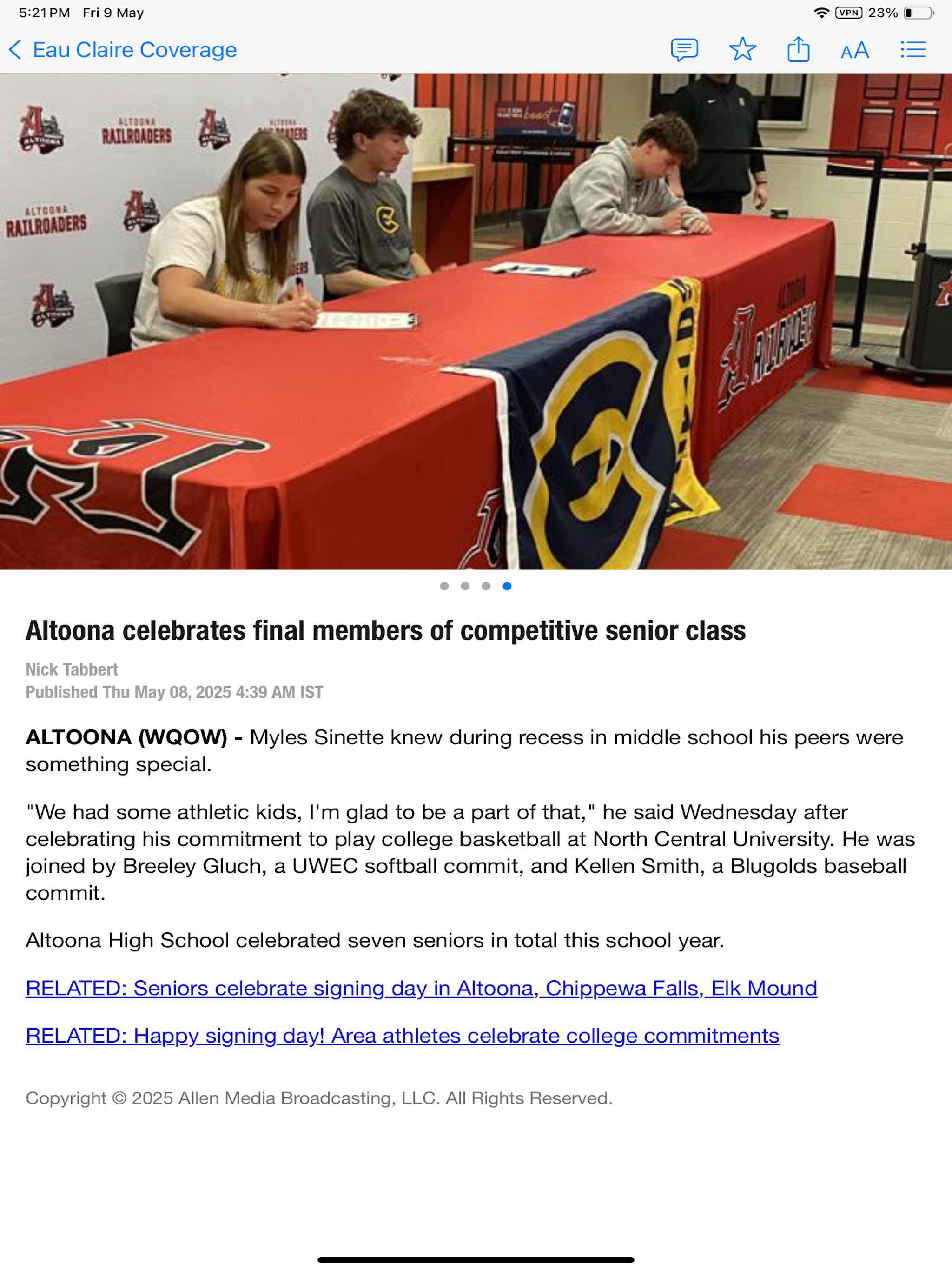 WIAA Sports Live