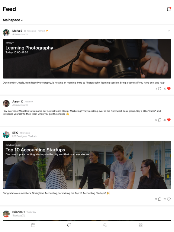 Mainspace iPad screenshot 5 - Productivity app