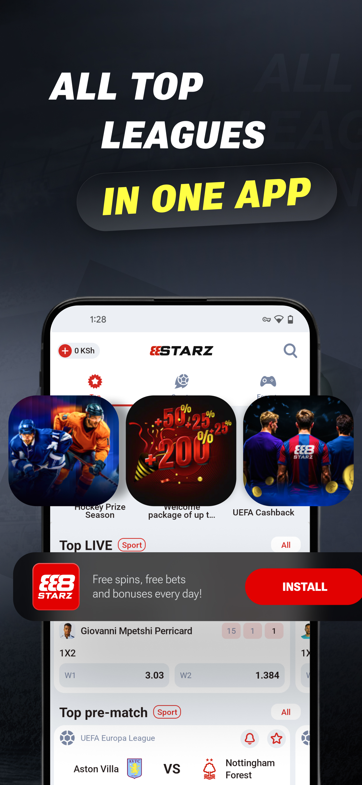 888Starz Kenya: Bet on Sports