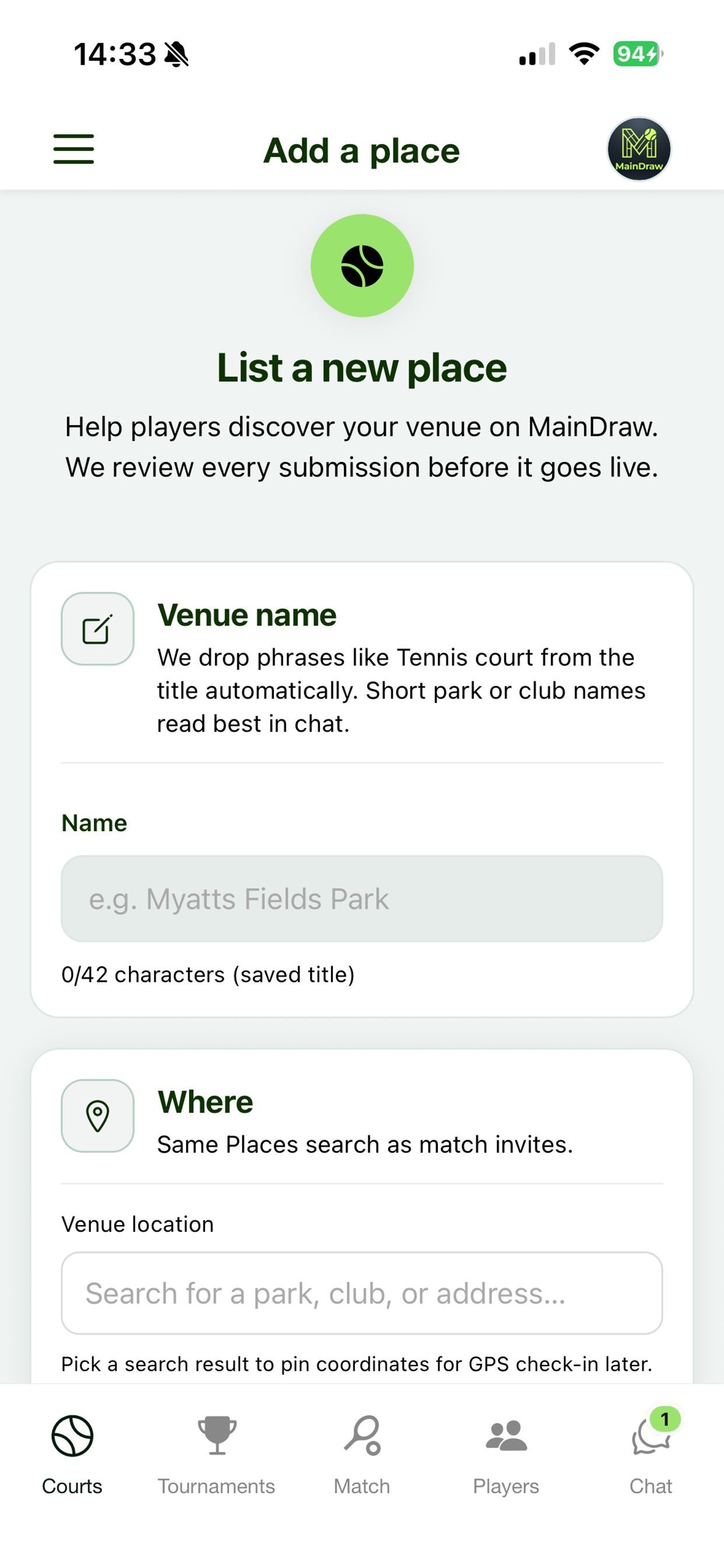 MainDraw screenshot 4