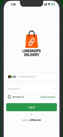 LinkShops Delivery screenshot