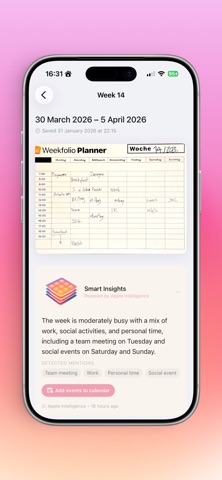 Weekfolio Screenshot 2 of 4
