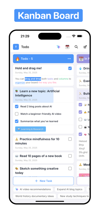 Kanban: Organize anything Screenshot 1 of 6