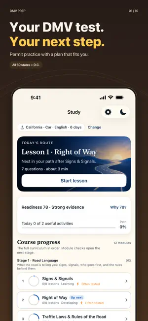 DMV Practice Test: DMV Prep screenshot 1