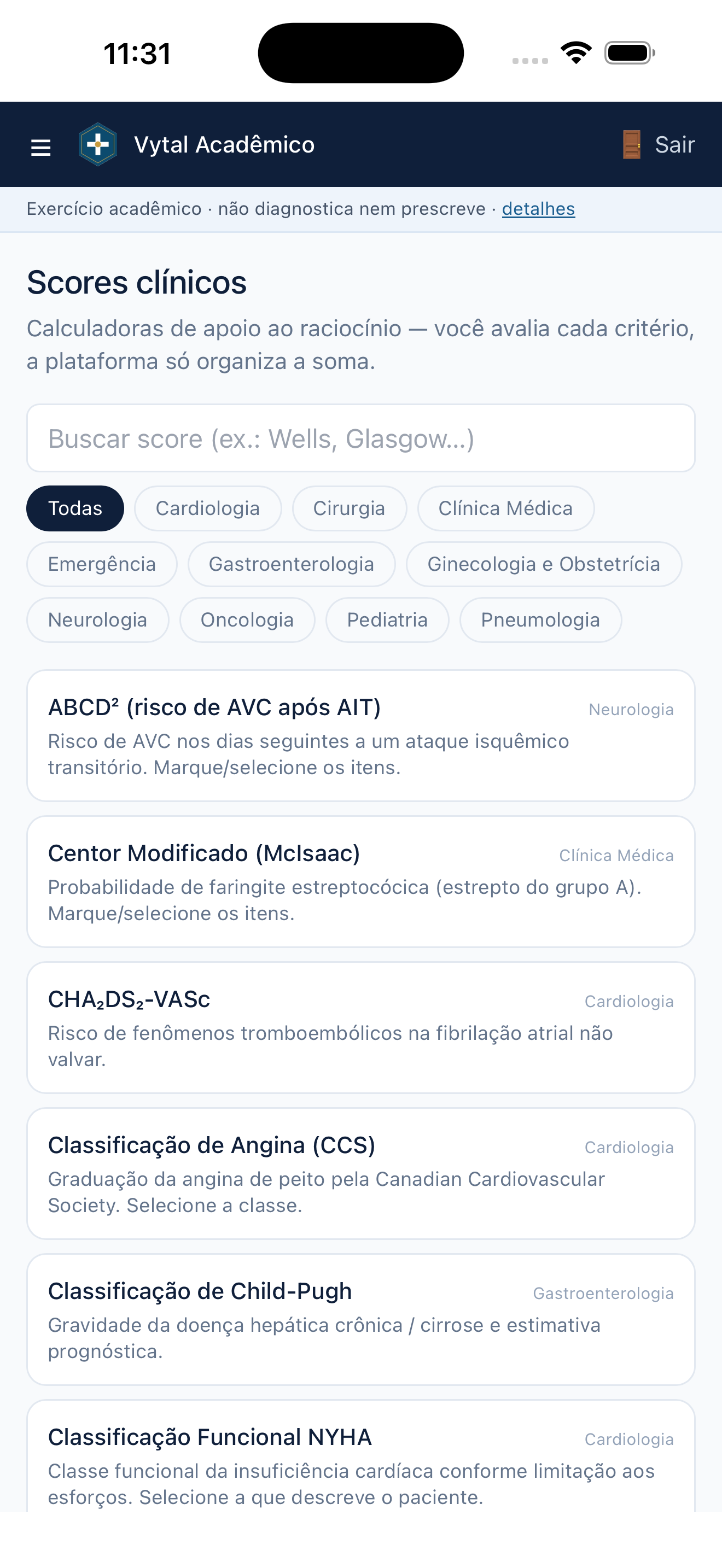 Vytal Academico screenshot 5