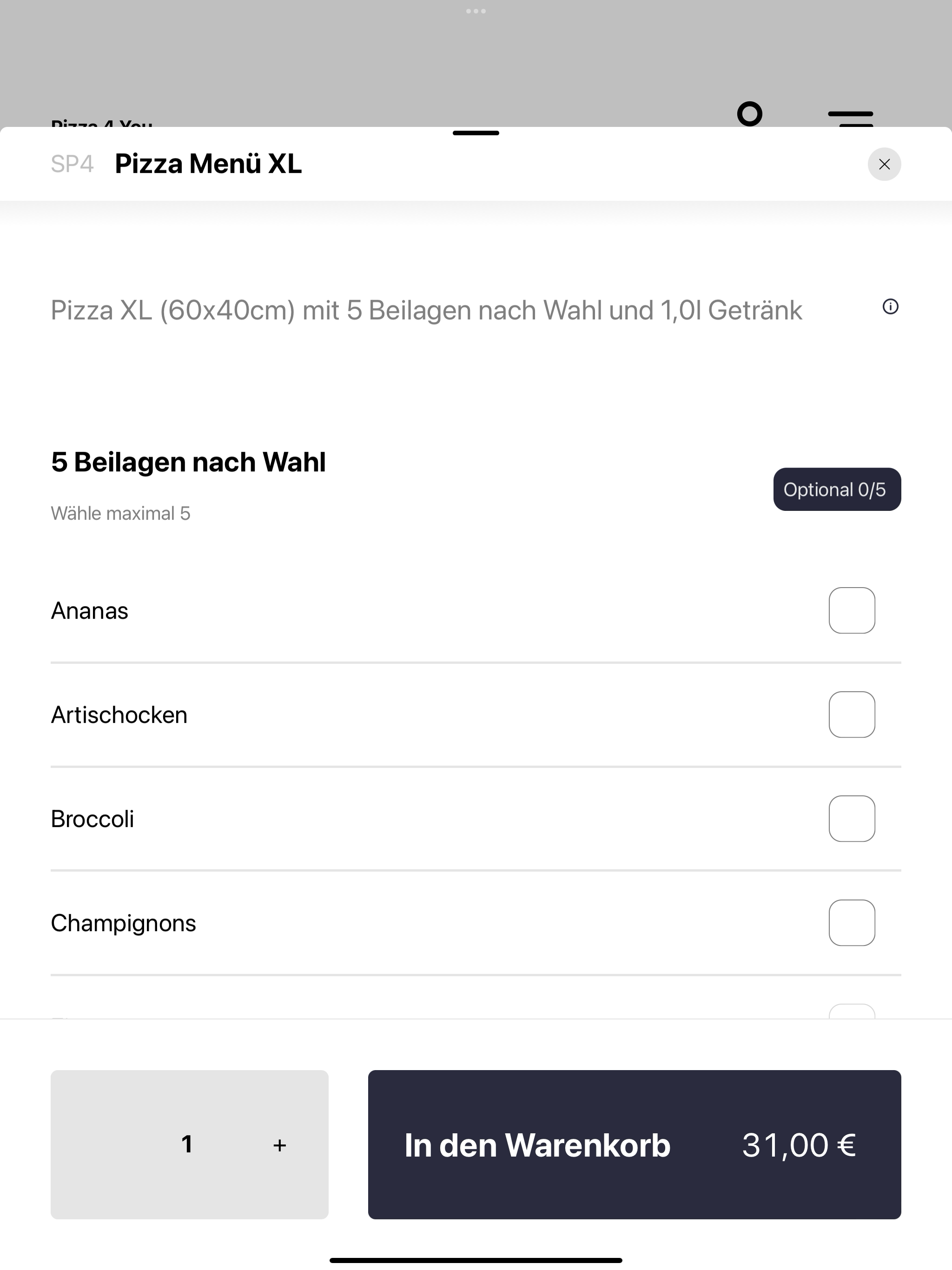 Pizza4You-Pforzheim screenshot 8