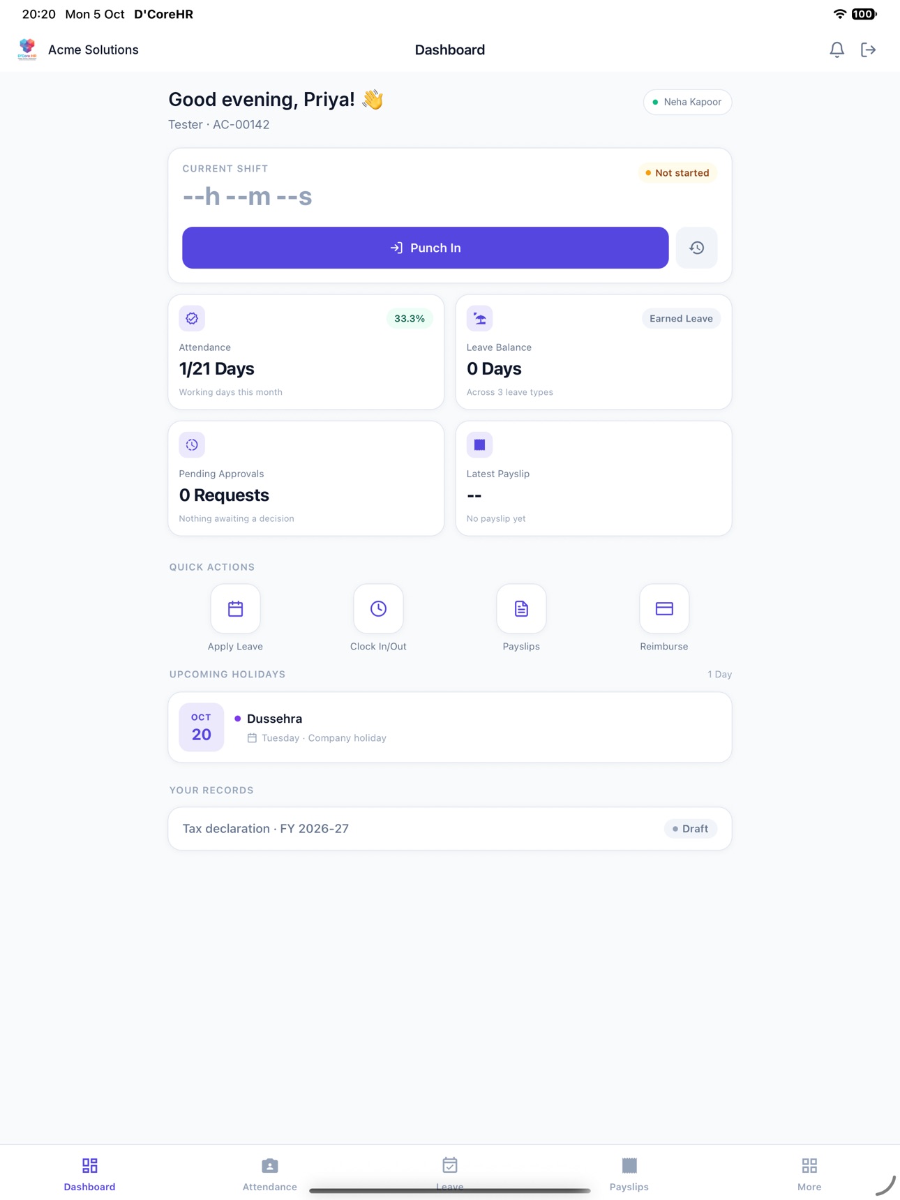 Screenshot 6 of D'CoreHR