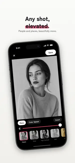 Mono Splash: B&W Photo Editor screenshot 4