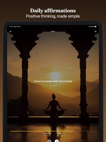 Manifest: Affirmations iPad screenshot